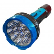 Lanterna de 12 Leds Recarregável Bivolt Maxmidia Azul Max716